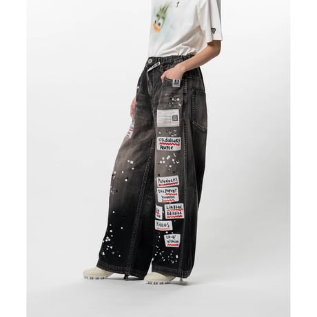Maison MIHARA YASUHIRO : Embellished Sticker Denim Pants