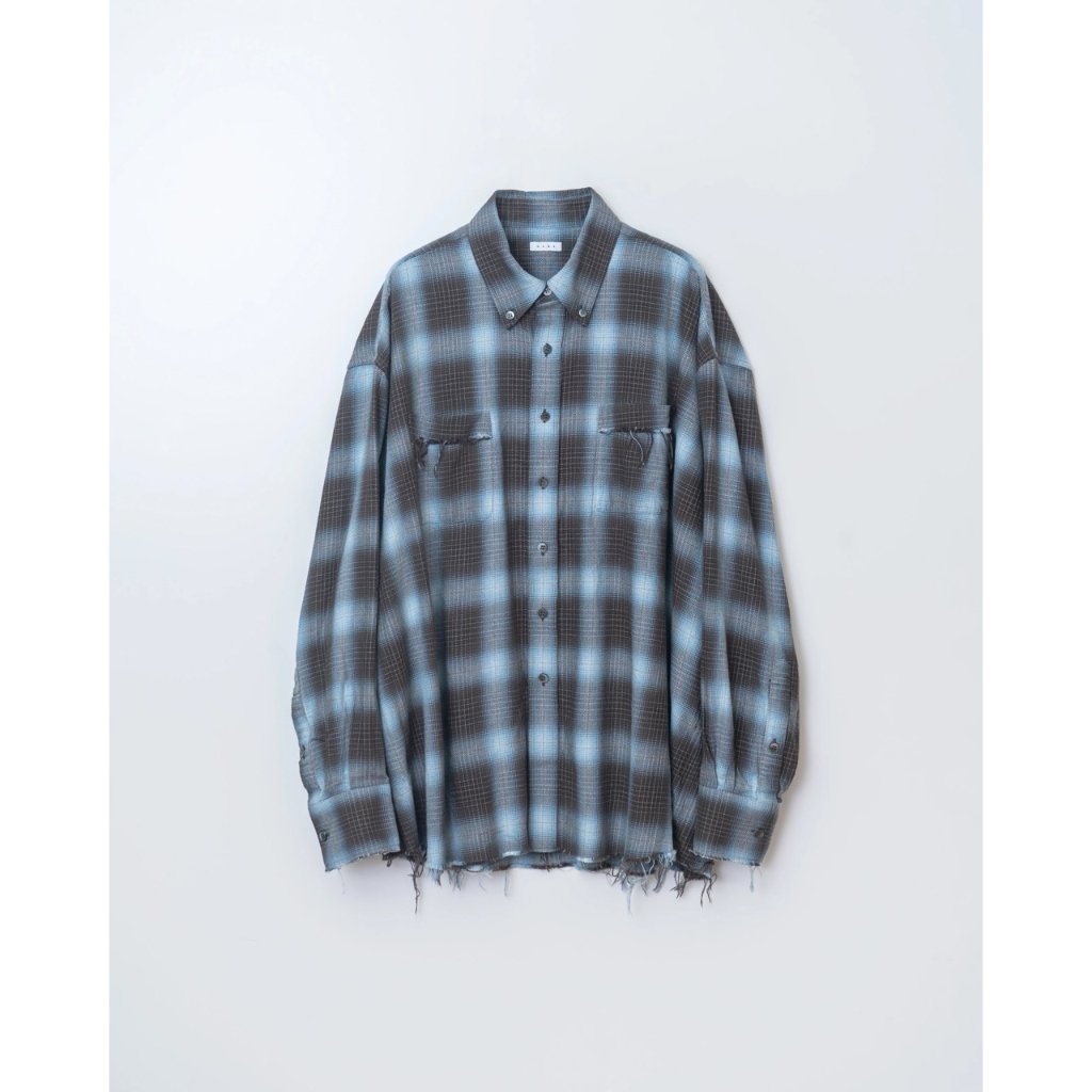 Name. : COTTON TWILL OMBRE CUT-OFF REGULAR SHIR