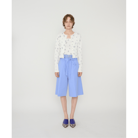 JANE SMITH : COTTON EYELET RIB FLOWER UP DOWN CAMISOLE