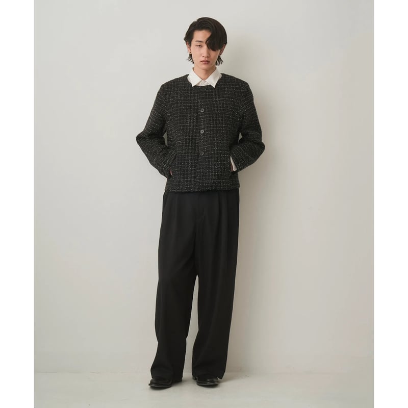 JUHA : FANCY TWEED NO-COLLAR JACKET | BIRTH DAY