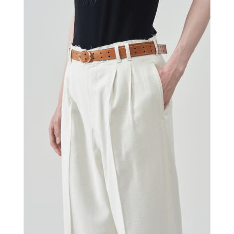 BED j.w FORD : COTTON SILK PILLING WIDE TROUSERS