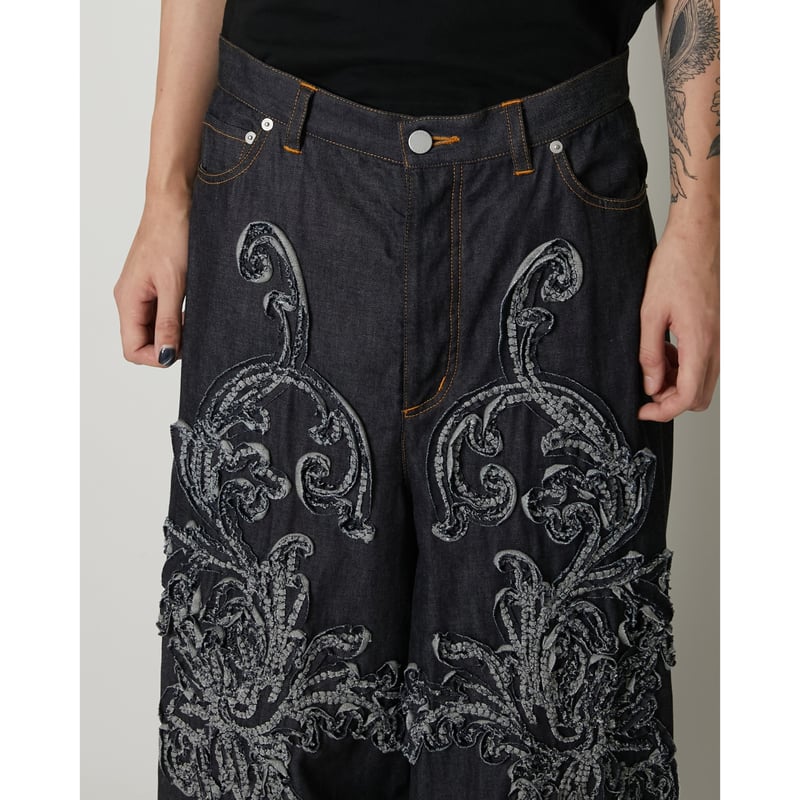 パンツ TAAKK CHAMBRAY SCULPTURE WIDE TROUSERS パンツ TAAKK CHAMBRAY SCULPTURE WIDE TROUSERS TAAKK / CHAMBRAY