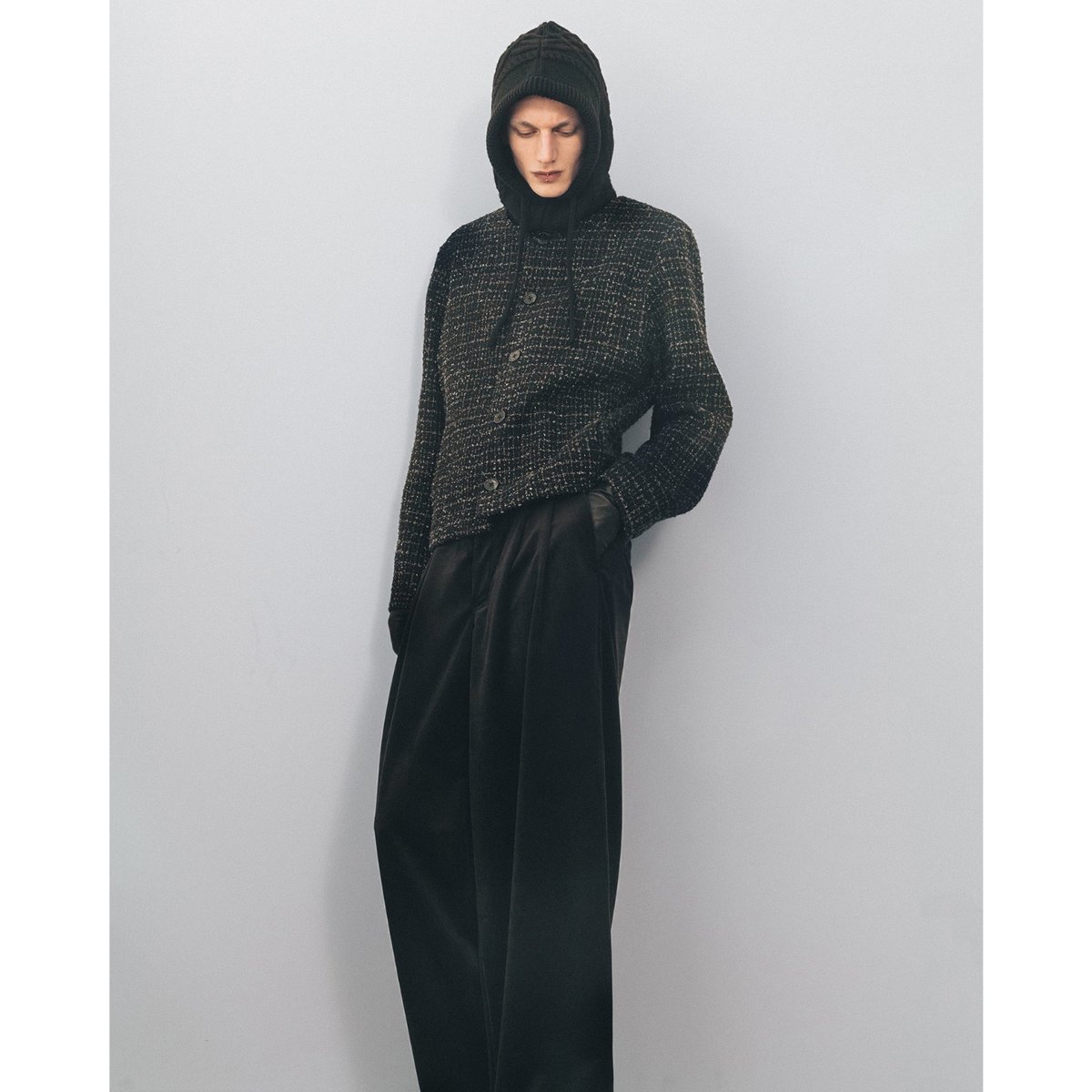 JUHA : FANCY TWEED NO-COLLAR JACKET | BIRTH DAY