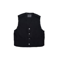 The Letters : CHONCHO VEST -BLANCKET LINEN WOOL-
