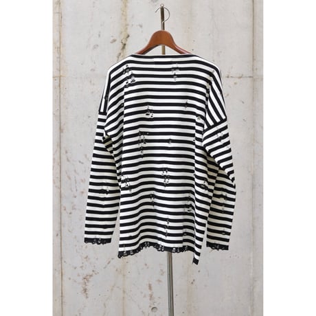 sulvam : Damage Border Knit