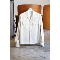 The Letters : OPEN COLLAR SHIRT -RAYON GABARDINE-