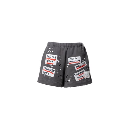 Maison MIHARA YASUHIRO : Embellished Sticker Sweat Shorts