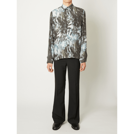 TAAKK : HAND MOTIF SILK SHIRT