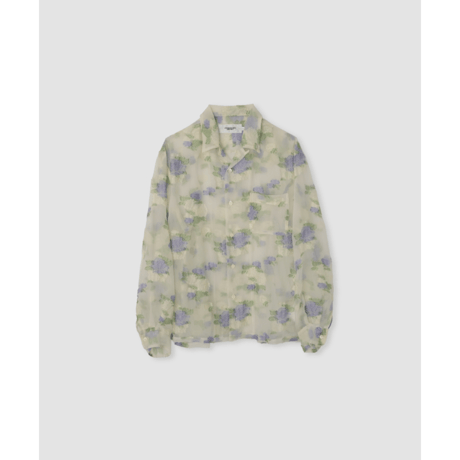 JOHN MASON SMITH / JANE SMITH : FLOWER JACQUARD OPEN COLLAR SHIRT