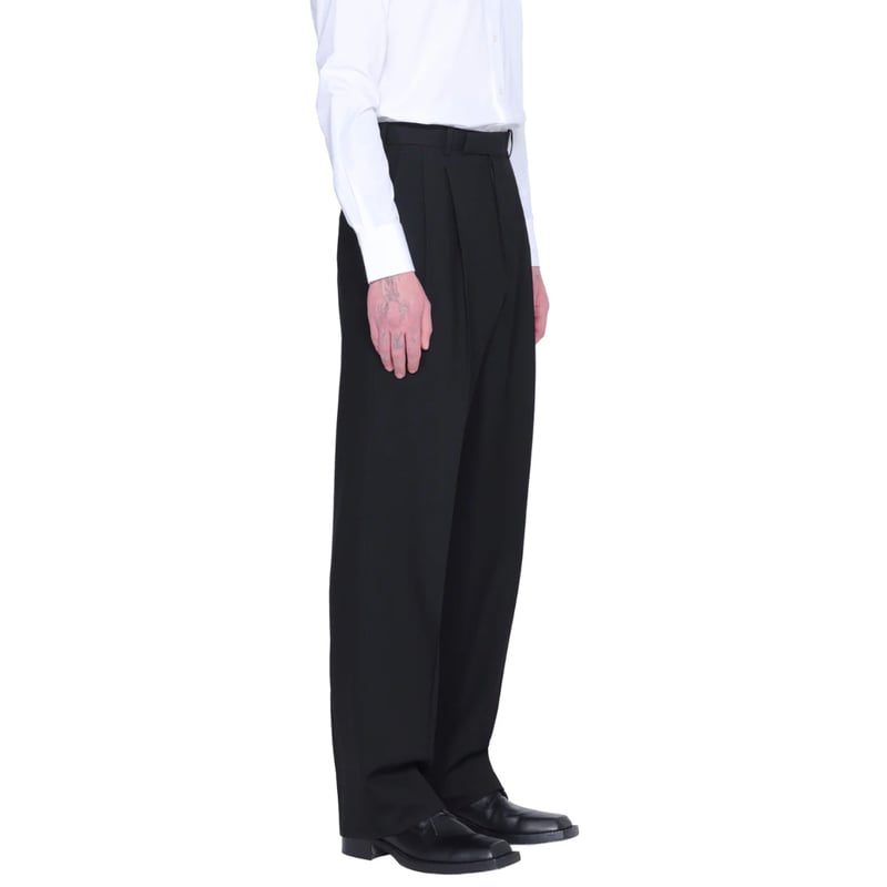 JOHN LAWRENCE SULLIVAN : WOOL PLEATED TROUSERS