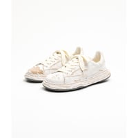 Maison MIHARA YASUHIRO :"CHARLES" OG Sole Ripped Overdye Canvas Low-top Sneaker