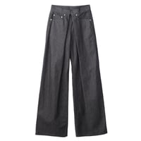 JOHN LAWRENCE SULLIVAN : WOMENS RIGID DENIM WIDE PANTS