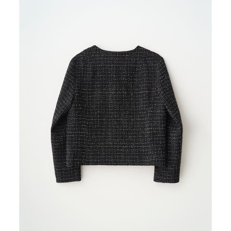 永瀬廉着用 JUHA FANCY TWEED SHORT JACKET FANCY TWEED SHORT JACKET -ECRU- | IN ONLINE STORE