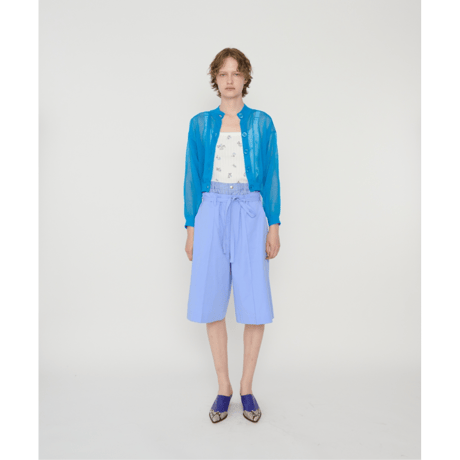 JANE SMITH : COTTON EYELET RIB FLOWER UP DOWN CAMISOLE