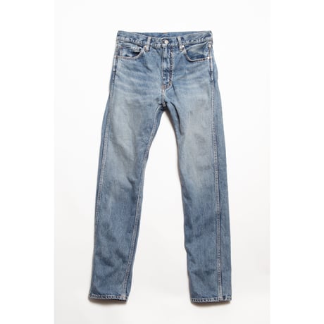 The Letters: 5POCKET TAPERED PANTS - USED WASHED DENIM -
