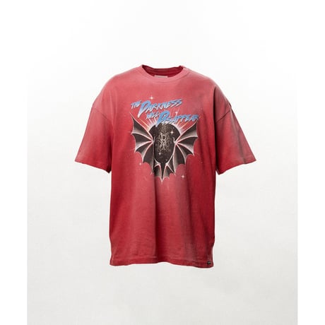 KAMIYA : "THE DARKNESS WILL DISAPPEAR" Distressed T-shirt