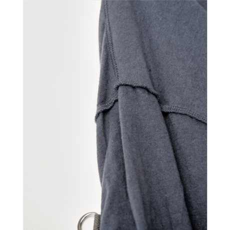 NAME. : GATHERED LONG SLEEVE TEE : MUSLIN