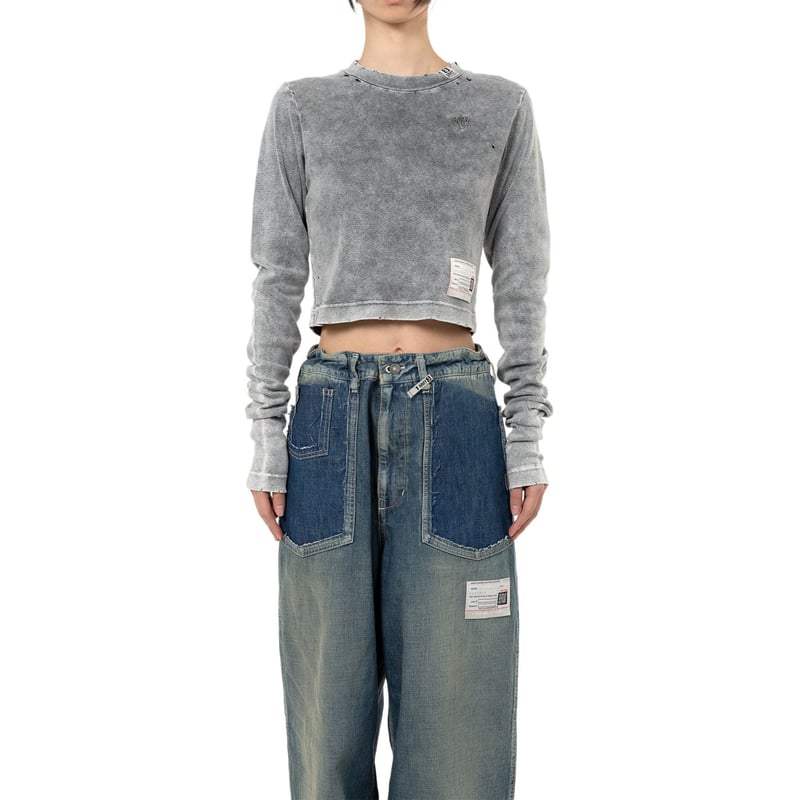まっくろんさん Maison MIHARA YASUHIRO : Bleached Cropped Long