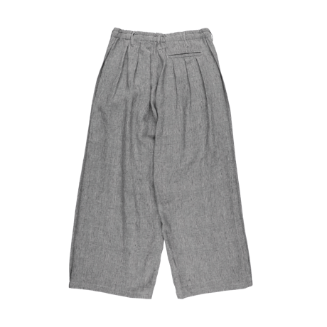 sulvam : Glen Check Tuck Wide Pants