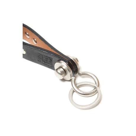 hobo : STUDDED KEY RING OILED COW LEATHER