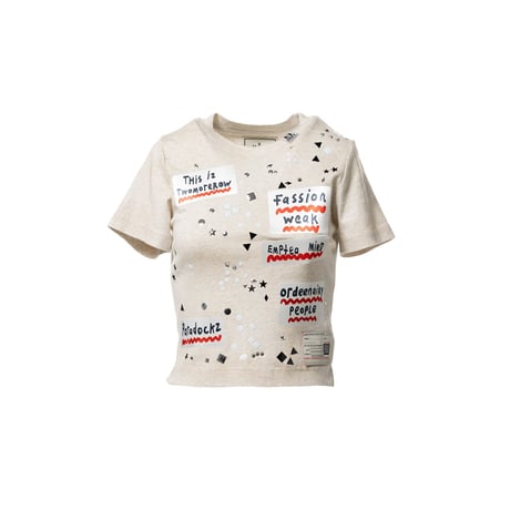 Maison MIHARA YASUHIRO : Embellished Sticker Mini T-shirt