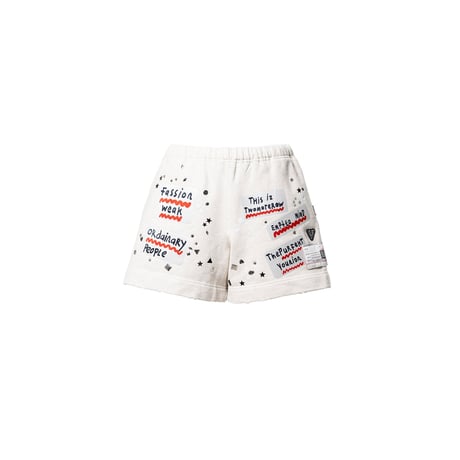 Maison MIHARA YASUHIRO : Embellished Sticker Sweat Shorts