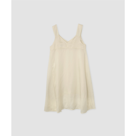 JANE SMITH : WASHED CUPRO LACE TRIMMED MIDI DRESS