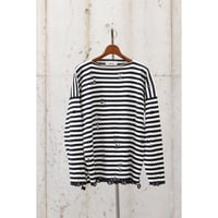 sulvam : Damage Border Knit