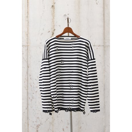 sulvam : Damage Border Knit