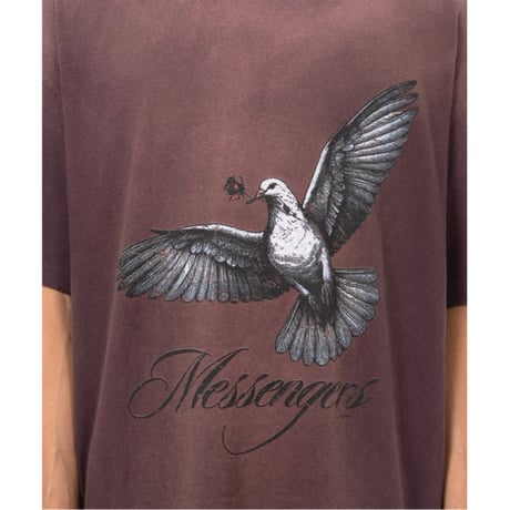KAMIYA : "Messenger Pigeon” Distressed T-shirt