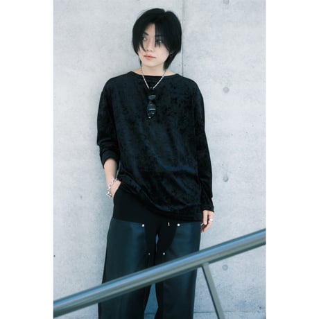 Juha × BIRTHDAY : EX.SHADED VELVET BOAT-NECK L/S