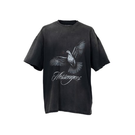 KAMIYA : "Messenger Pigeon” Distressed T-shirt