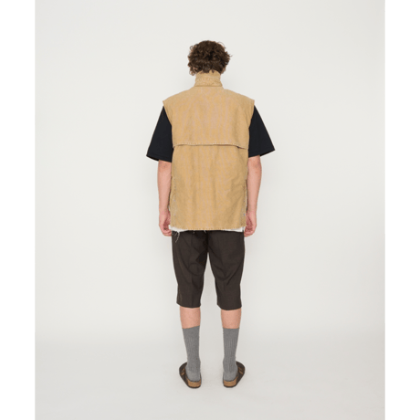 JOHN MASON SMITH / JANE SMITH : SULFUR DYE HEAVY DUCK CLOTH OVERSIZED HUNTING VEST