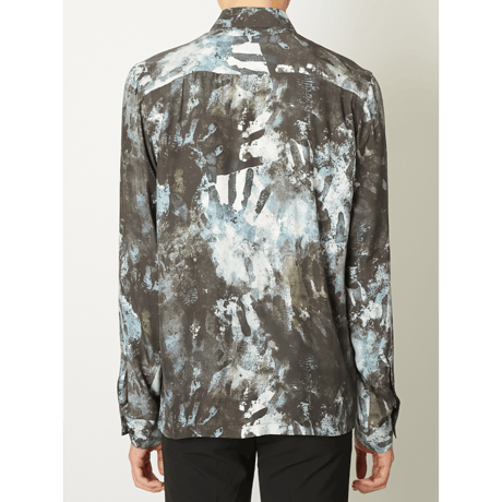 TAAKK : HAND MOTIF SILK SHIRT