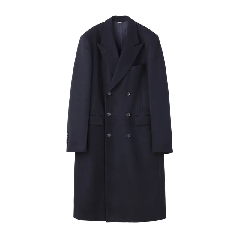 JOHN LAWRENCE SULLIVAN ダブルチェスターコート JOHN LAWRENCE SULLIVAN : MELTON DOUBLE BREASTED