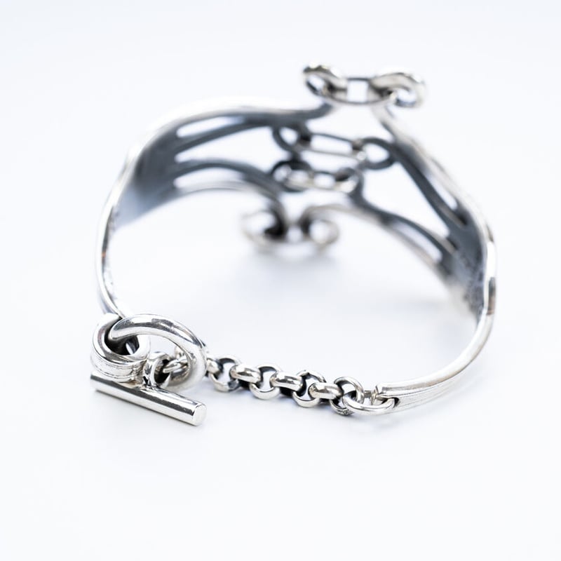 WAKAN SILVER SMITH : BN-087 Double fork bracel...