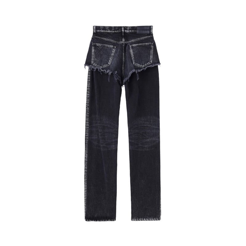 ひかる JOHN LAWRENCE SULLIVAN デニム Washed denim super wide pants