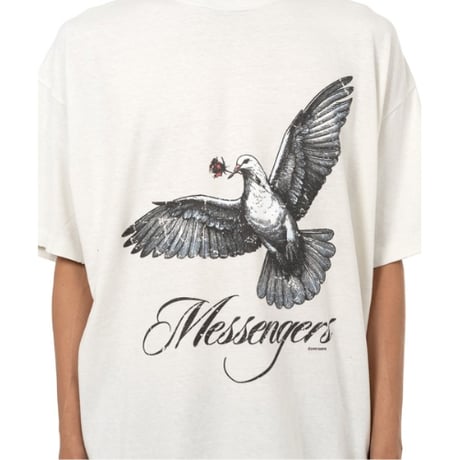 KAMIYA : "Messenger Pigeon” Distressed T-shirt