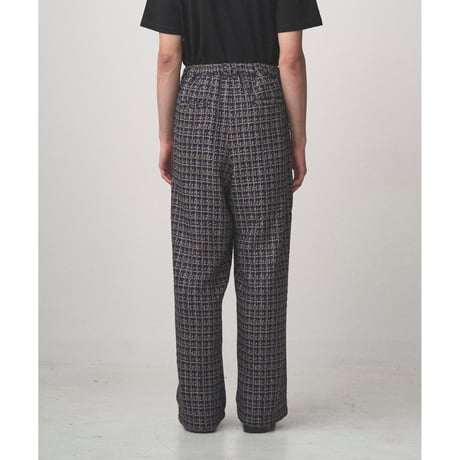 JUHA : 2TUCK WIDE SUMMER TWEED PANTS