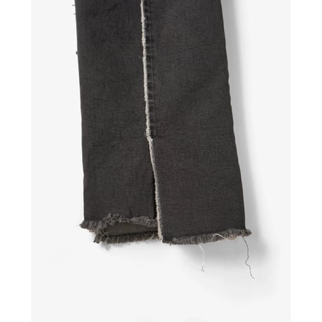 Name. : WASHED TWO SIDES DENIM FLARE PANTS