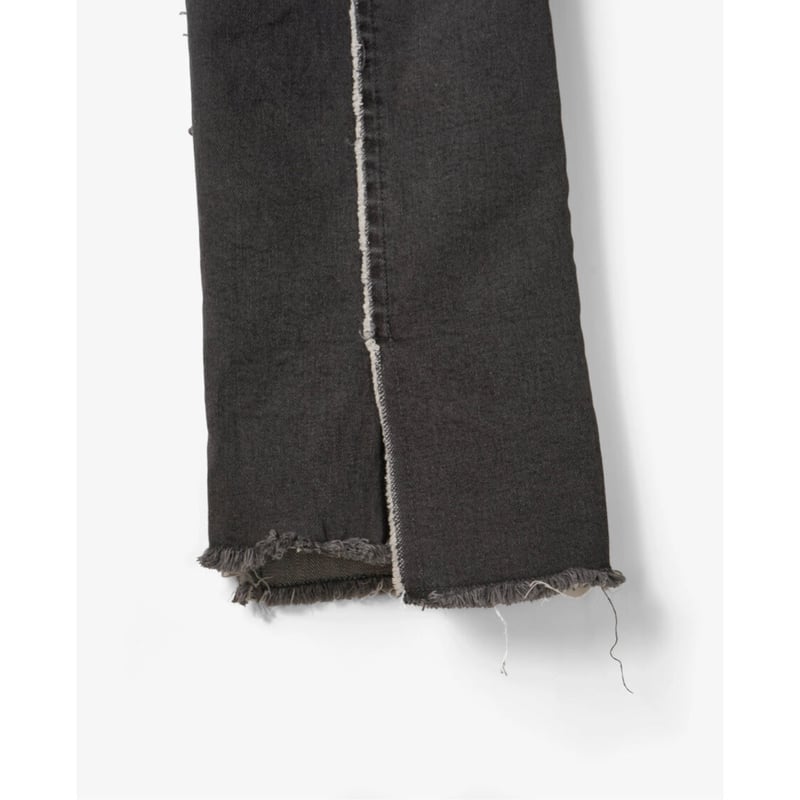 Name. : WASHED TWO SIDES DENIM FLARE PANTS | BI