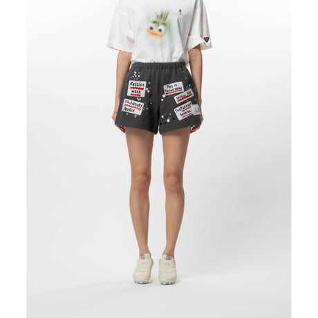 Maison MIHARA YASUHIRO : Embellished Sticker Sweat Shorts