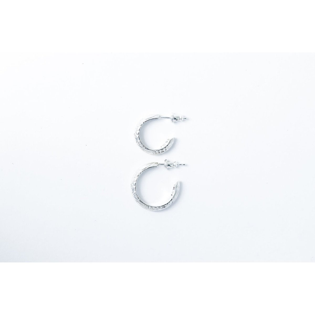 希少 美品 ◆総銀製 アラビア彫金 宝石箱 （アラビア文字 銀ホールマーク付き） WAKAN SILVER SMITH : PI-012 Arabesque earring (