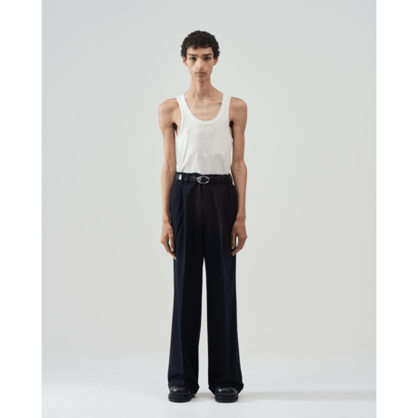 BED j.w FORD : COTTON SILK PILLING WIDE TROUSERS