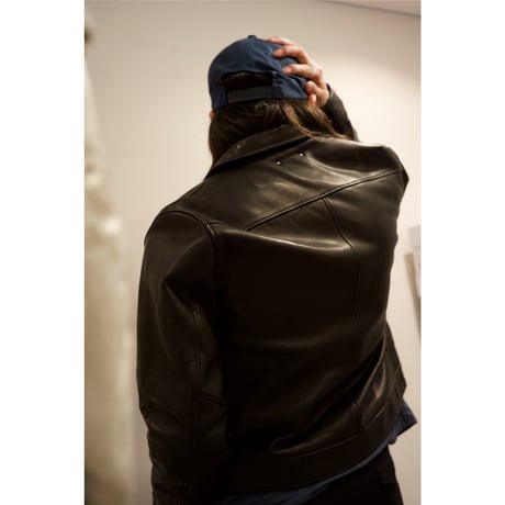 MINEDENIM : Leather Zipup JKT