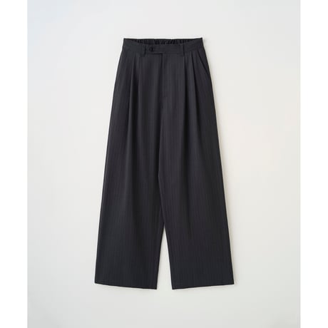 JUHA : 2TUCK WIDE PINSTRIPE PANTS