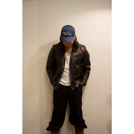 MINEDENIM : Leather Zipup JKT