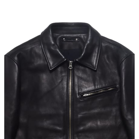 MINEDENIM : Leather Zipup JKT