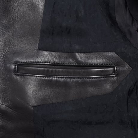 MINEDENIM : Leather Zipup JKT