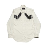 The Letters : FRINGE WESTERN SHIRT - RAYON GABARDINE-